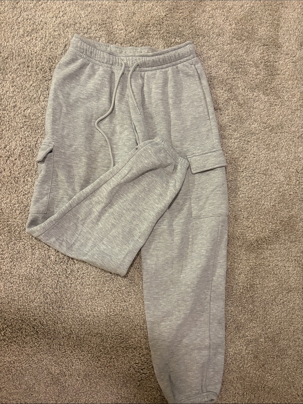 Rosio Gray Fleece Jogger Waistband Detail
